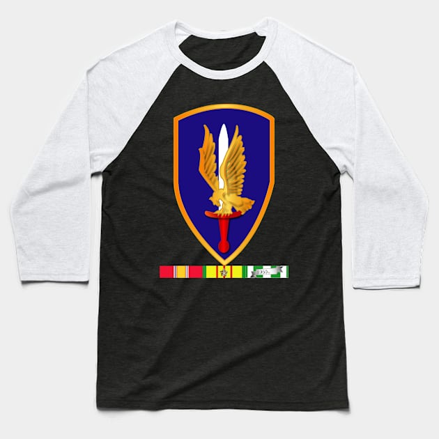 1st Aviation Brigade Vietnam w SVC wo Txt Baseball T-Shirt by twix123844